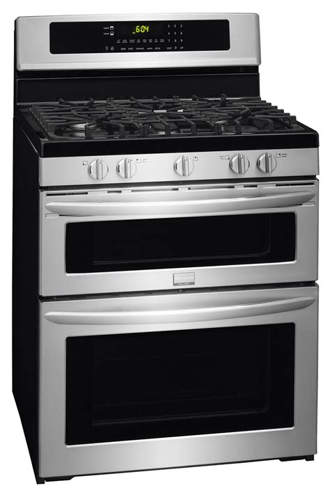 frigidaire double oven gas range